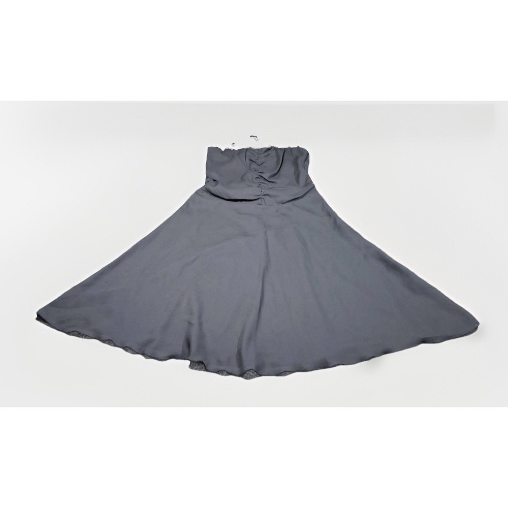 Be Smart Black Ruched Cocktail Dress Spaghetti Strap Fit‎ Flare Size 9/10 010250